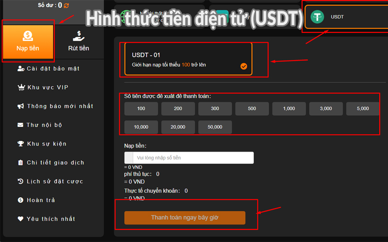 Hình thức tiền điện tử