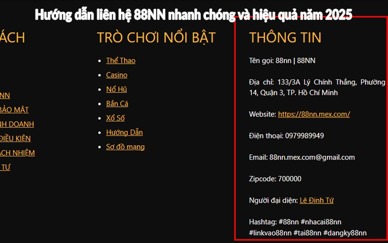 Hướng dẫn liên hệ 88NN nhanh chóng và hiệu quả năm 2026