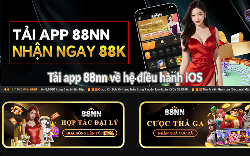 Tải app 88NN về hệ điều hành iOS